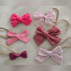 SOLD 🔥 ‐ Little Poppy CO. Pink Hair Bow Set.
